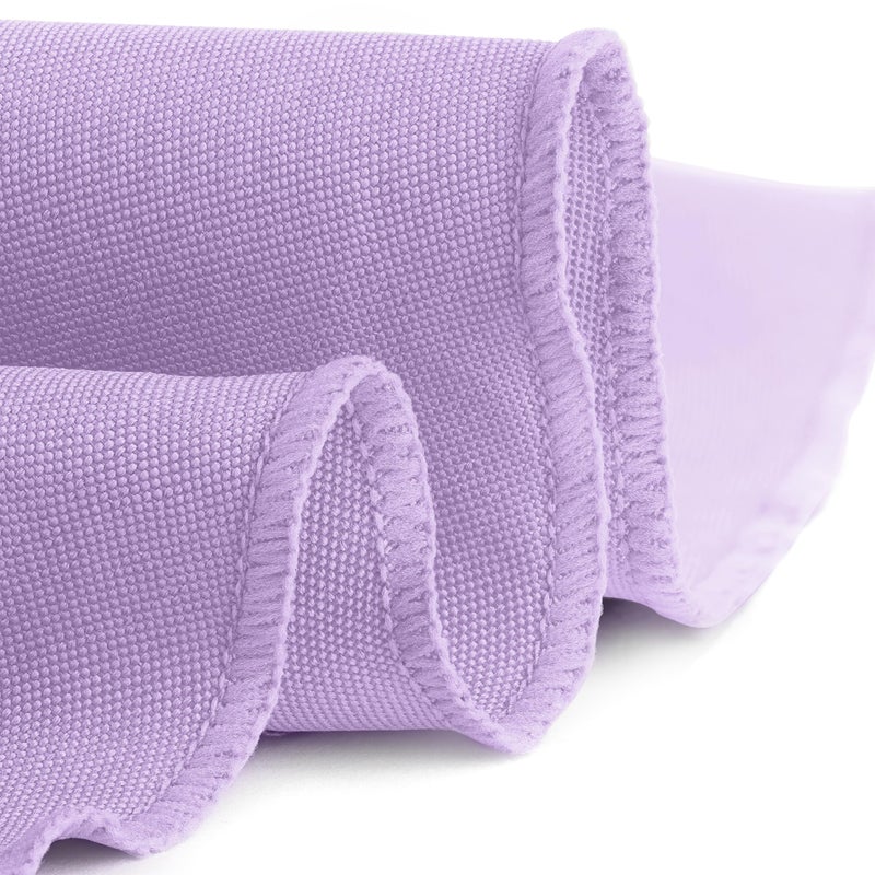 Gee Di Moda Round Tablecloth - 108 Inch Lavender Round Table Cloth for 48 to 72 Inch Round Tables - Heavy Duty Washable Fabric - for Buffet Table, Holiday Party, Dinner, Wedding & Baby Shower - Image 3